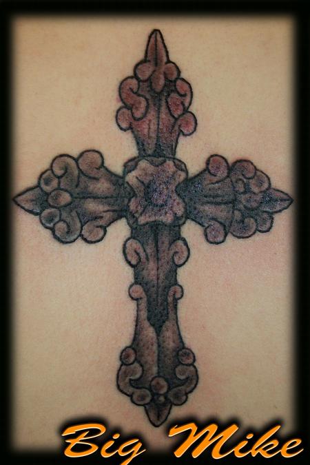 Tattoos - Wrought Iron Cross - 130893